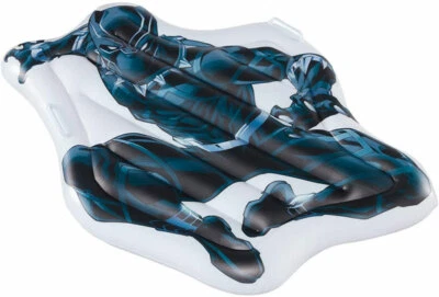 HAPPY PEOPLE Black Panther Marvel -Luftmatratze Badespaß Wassermatratze 112 x 78 x 20 cm
