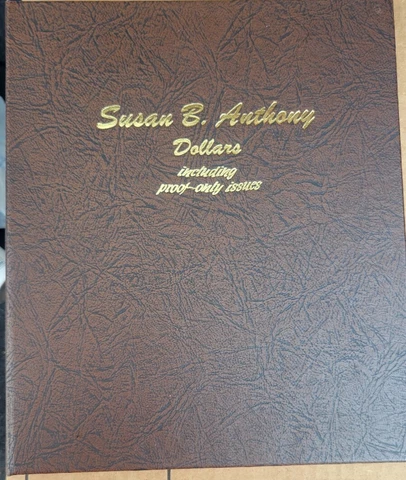 Susan B Anthony Set in Dansco book **Graded 1981 S Type 2 ** Cover
