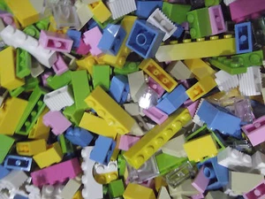 ☀️100 ladrillos y platos de Lego a granel amigos colores niña rosa púrpura azul lima - Imagen 1 de 9