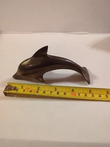 VTG  Sculpture Dolphin Brass, Korea - Picture 1 of 7