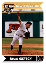 2013 Bowling Green Hot Rods Grandstand #8 Ryan Garton Trinity Florida FL Card