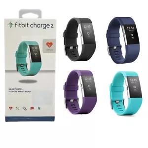 New Fitbit Charge 2 Smartwatch Sleep Heart Rate Monitor -S & L Sizes wristband - Picture 1 of 20