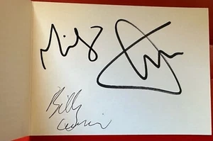RARE VINTAGE ULTRAVOX MIDGE URE AND BILLY CURRIE U-VOX SIGNED XMAS CARD 1980's - Imagen 1 de 3