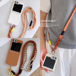 Crossbody Lanyard For Samsung Galaxy Z Flip6 Flip5 Flip4 3 Shockproof Case Cover - Picture 1 of 17