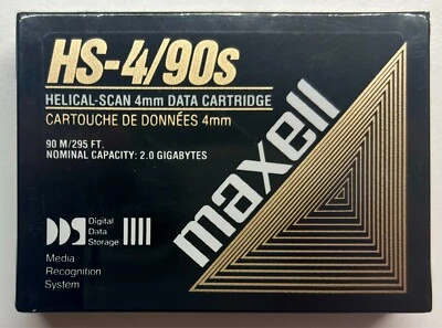 1x Maxell HS-4/90s 4mm DDS Data Cartridge 90m NEU OVP - Bild 1 von 2