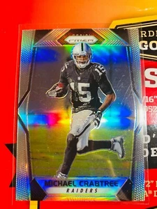 Michael Crabtree 2017 Panini Prizm Silver #40 Oakland Raiders Football v203 - Picture 1 of 2