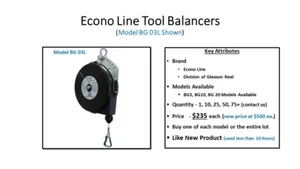 Econo Line Balancers (BG03L, BG10L, BG20L) - Picture 1 of 10