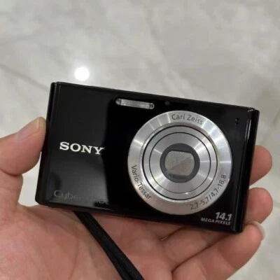 Sony DSC-W330 14.1MP CCD Vintage Digital Camera -100% Working-Black - Image 1 of 4