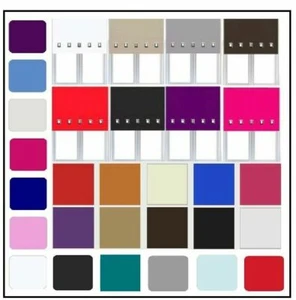New Square Eyelet Roller Blind Fabric Chrome Edge Easy Fit Trim able Curtain - Picture 1 of 49
