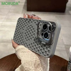 Heat Dissipation Magnetic Phone Case for iPhone 15 ProMax 14 Plus 13 12 11 Pro M - Picture 1 of 18