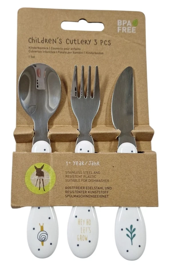 Kinder Besteck Set Garden Explorer 3 teilig für Kinder ab 1 Jahr - Bild 1 von 1