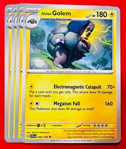 4x Alolan Golem 046/159 Pokémon TCG Journey Together NM Playset Lot Uncommon - Picture 1 of 1