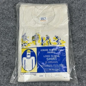 Camisa Térmica De Colección Sears Roebuck Para Hombres M Manga Larga Raschel Tejida Clima Frío - Imagen 1 de 9