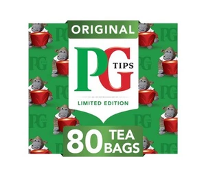 PG Tips Black Tea 160 Bags Biodegradable, Full-Bodied & Flavourful 2 X 80 Bags - Picture 1 of 2