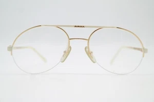 Vintage Gafas Bugatti 65787 Oro Blanco Rojo Medio Marco Montura de Gafas Lentes - Picture 1 of 6