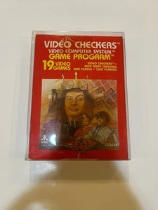 Video Checkers - Atari 2600, 1980 CX2636 Complete In Box CIB Free Shipping - Picture 1 of 7