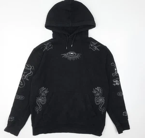 Topman Men's Black Graphic Hoodie M - Picture 1 of 12