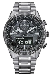 Citizen Promaster JV2006-55H Skyhawk Eco-Drive Black Sapphire Stainless Steel - Picture 1 of 5