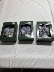 Weihnachten lila und silber Schleifen drei enthalten neu aber Kartons wurden geöffnet - Bild 1 von 12