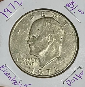1972-P Eisenhower Dollar Umlaufmünze - Bild 1 von 2