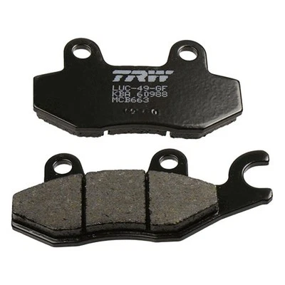 Satz Bremsbelag TRW Lucas MCB663, Organische Mischung mit ABE / ECE R90 - Bild 1 von 3