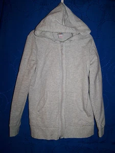 Girls CIRCO Gray Hoodie w Hearts Birds Size L 10-12 - Picture 1 of 4