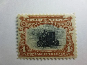 US Postage Stamp Scott #296 4c Mint VF OG LH Brown Pan-American Exposition 1901 - Picture 1 of 6