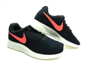 NIKE TANJUN SE BLACK SOLAR RED MEN SHOES SIZE 6 - Picture 1 of 8