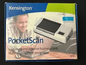 Kensington Pocket Scan Business Card Scanner - 1500292 - Win 98 ME 2000 XP etc - Zdjęcie 1 z 4