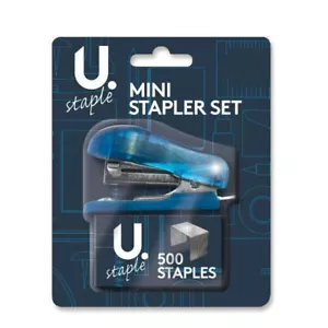 Mini Stapler Set With 500 Staples and Small Colourful Stapler Office Home School - Picture 1 of 7