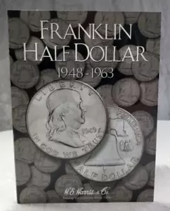Ben Franklin mezzo dollaro 1948-1963 monete USA set iniziale incompleto 5 monete - Foto 1 di 13