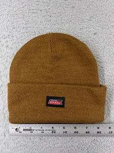 Dickies Beanie Toque Adult One Size Brown Knit Acrylic Polyester Lined Snow Ski - Picture 1 of 7