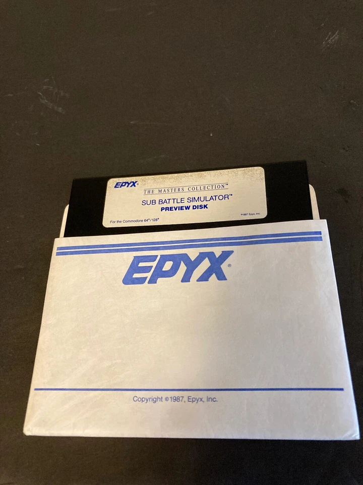 C64 Epyx Sub Battle Simulator Preview Disk,  very rare, Masters collection 1987 - Image 1 of 1