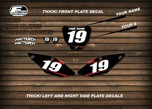 HONDA CRF CR MODELS Printed Race Number Backgrounds MOTOCROSS MX GRAPHICS - Picture 1 of 1