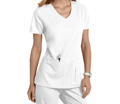 Conjunto de blusa e calça Grey's Anatomy Scrub BRANCA XXS & XST - Imagem 1 de 4