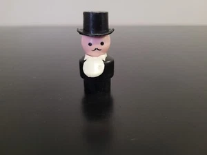 Vintage Fisher Price Little People Ringmaster Western Town Mayor Black Top Hat - Picture 1 of 4