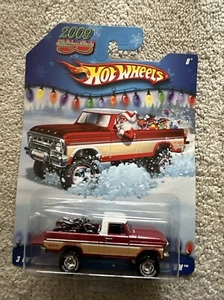 Camioneta pickup Holiday Rods Hot Wheels 2009 Drive-em difícil de encontrar variación de llanta roja - Imagen 1 de 9