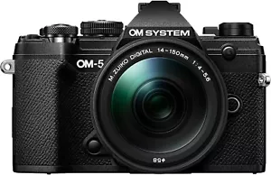 Olympus OM-D Black E-M5 Mark II 14-150mm System Camera Kit V210021BE000 - Picture 1 of 7