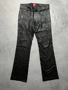 Pantalones acampanados Miss Sixty imitación cuero archivo de lujo años 90 y2k - Imagen 1 de 16