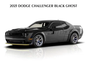 2023 Dodge Challenger Black Ghost Blechschild: 12x16" versandkostenfrei - Bild 1 von 1