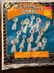 1998 Vintage Halloween 15 hängende Geister Dekorationen Neu NOS Sunhill Souvenir - Bild 1 von 4