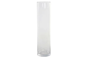 VASO CRISTALLO TRASPARENTE CILINDRO PORTA FIORI SOPRAMMBILI - Foto 1 di 3