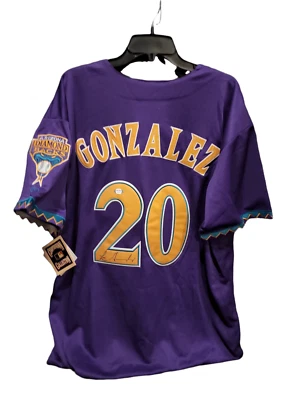 Luis Gonzalez Autographed Arizona Diamondbacks Signed Cooperstown Jersey PSA - Image 1 of 4
