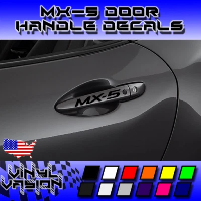 4x Door Handle Decal Sticker for MX-5 Mazda Miata Sport Club Grand Touring Foto 1 de 3