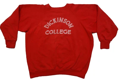 Champion XL Dickinson College VTG 70s Red Sweatshirt Youth Women Made in USA - Image 1 of 4