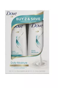 Dove Beauty Daily Moisture 12 Oz Shampoo & 12 Oz Conditioner Twin Pack - Picture 1 of 6
