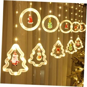 Christmas Window Lights, 9.8 Ft 120 LED Christmas Warm Color Interposition Lamp - Picture 1 of 8