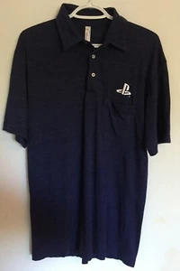 Men's Large Polo with Sony Playstation Logo - Purple - Made in USA- Good - L - Bild 1 von 5