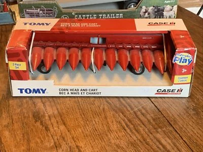 New Case IH Tomy Red Corn Head and Cart Farm Toy Two Piece Set - Image 1 of 4