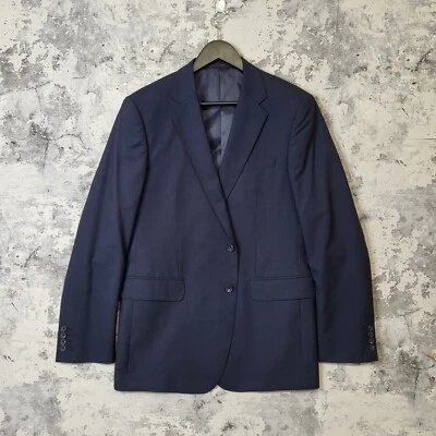 Jaeger Mayfair Blue Wool Blazer Mens 42R Classic Fit Smart Formal Suit Jacket A - Image 1 of 4